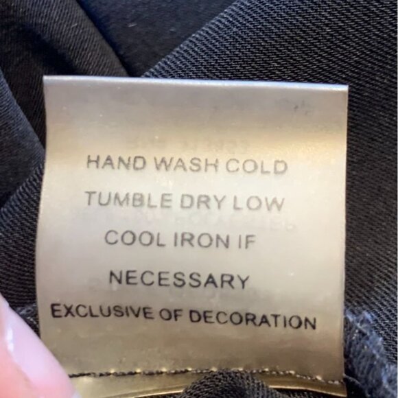 Women's Black Lace Front Flounce Top Mini Dress Size Small - Picture 8 of 8